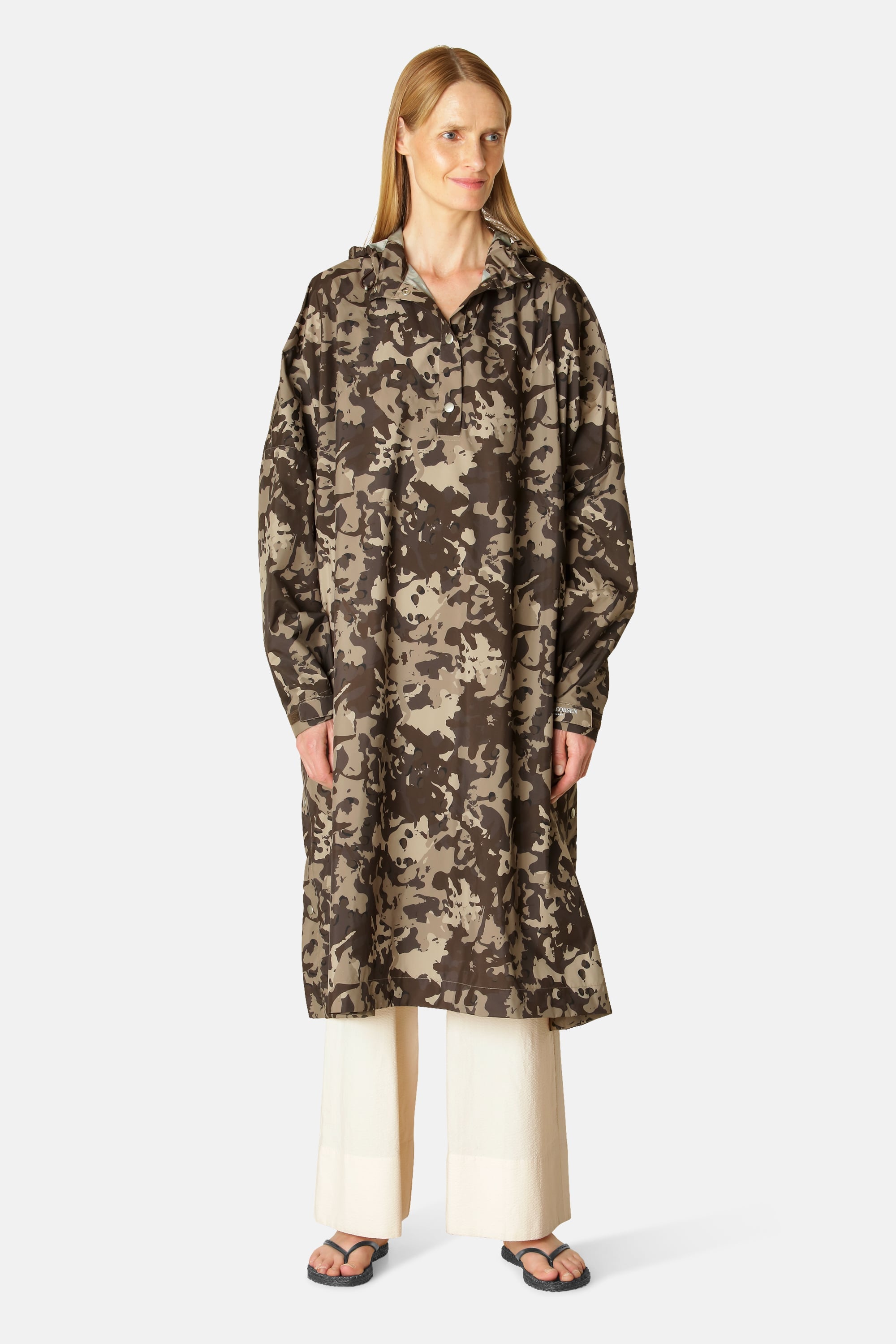 Regnponcho - Brown Camo
